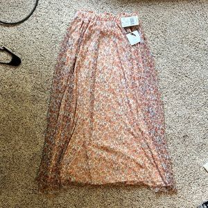 floral maxi skirt